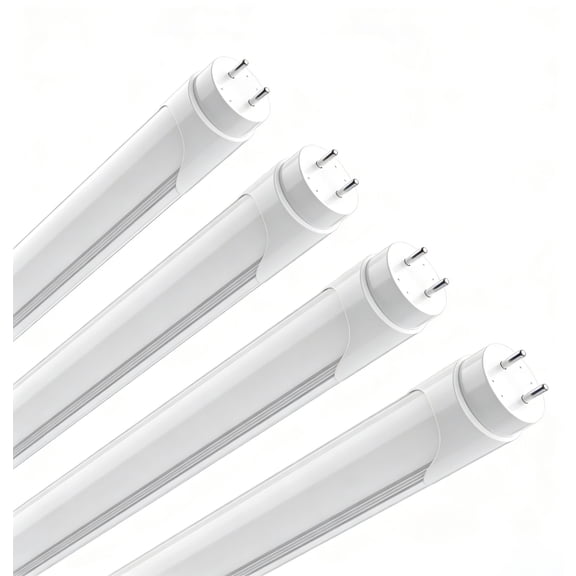 JESLED T8 4ft LED Light Bulbs 24W Fluorescent Tube,2640 Lumens Cool White,Frosted, Ballast Bypass Bi-Pin Base 4-Pack