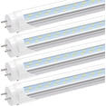 thumbnail image 1 of JESLED T8 4ft LED Tube Light Bulbs,Dual Row 28W 5000K,Dual-end Powered,4-Pack, 1 of 7