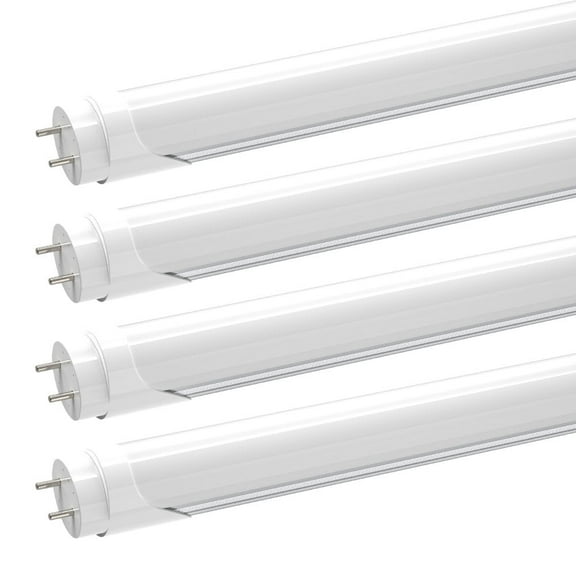 JESLED T8 4ft LED Tube Light Bulbs,Dual Row 28W 5000K,Dual-end Powered,8-Pack