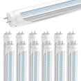 thumbnail image 1 of JESLED T8 4ft LED Tube Light Bulbs,Dual Row 28W 6000K,Dual-end Powered,12-Pack, 1 of 7