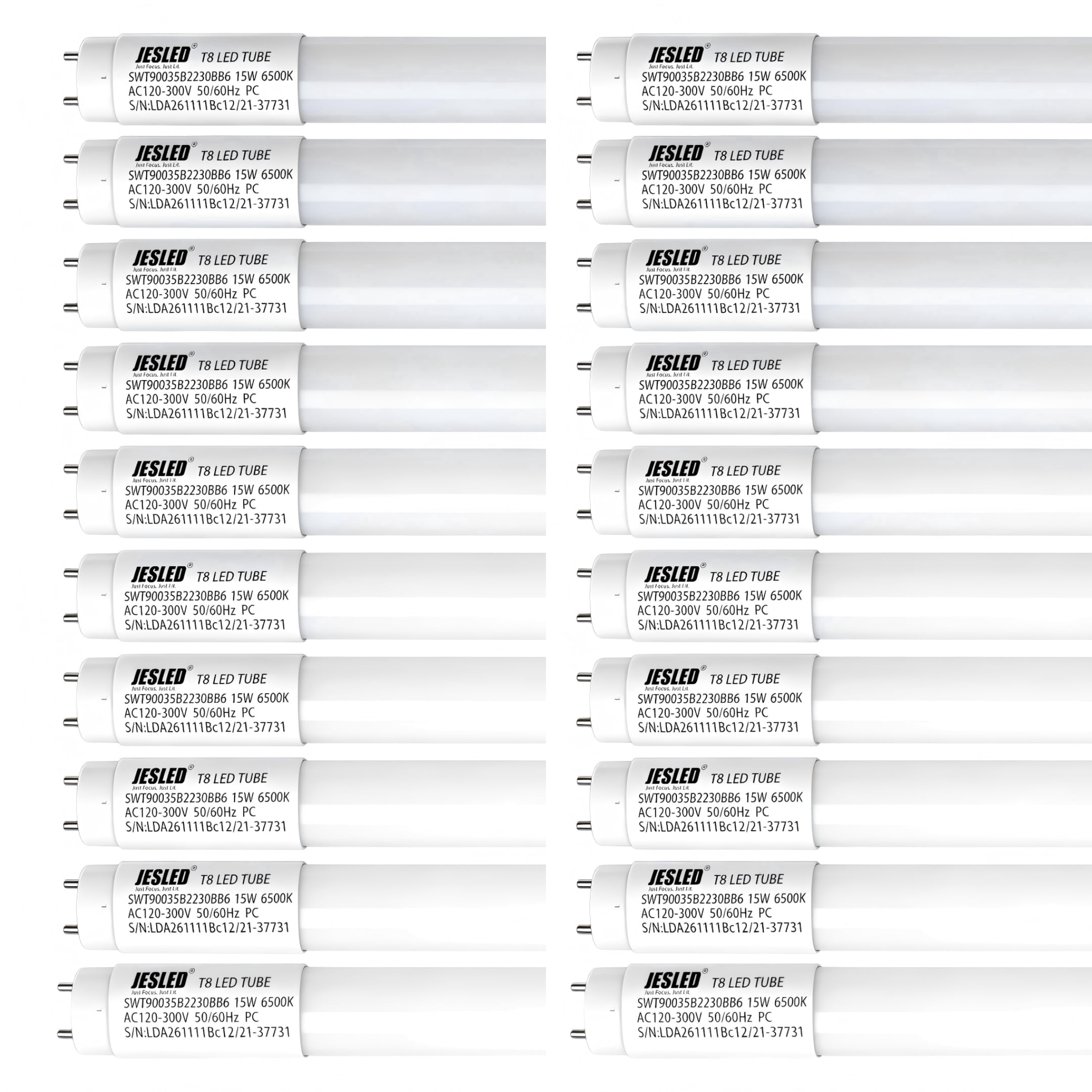 Lm 2200 JESLED T8 LED Bulbs 4 Foot, 12W 2200 LM, (40W Equivalent) Type B ...