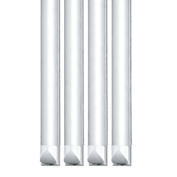 JESLED T8 LED Shop Light Fixture, 4FT 36W 4680LM LED Bulbs, 6000K Cool White, Frosted,8 Pack