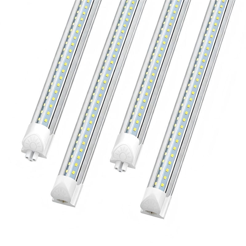 JESLED T8 LED Shop Lights,V-Shaped 2FT 20W 2600LM, ETL Listed, Linkable Fixtures, 5000K Daylight White, 4-Pack