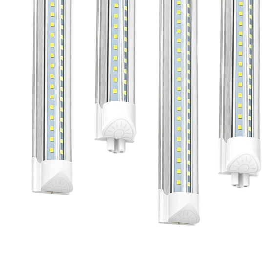JESLED V-Shaped T8 LED Shop Lights, 2FT 22W 2860LM, Linkable Fixtures, 6000K Cool White, ETL Listed, 8-Pack