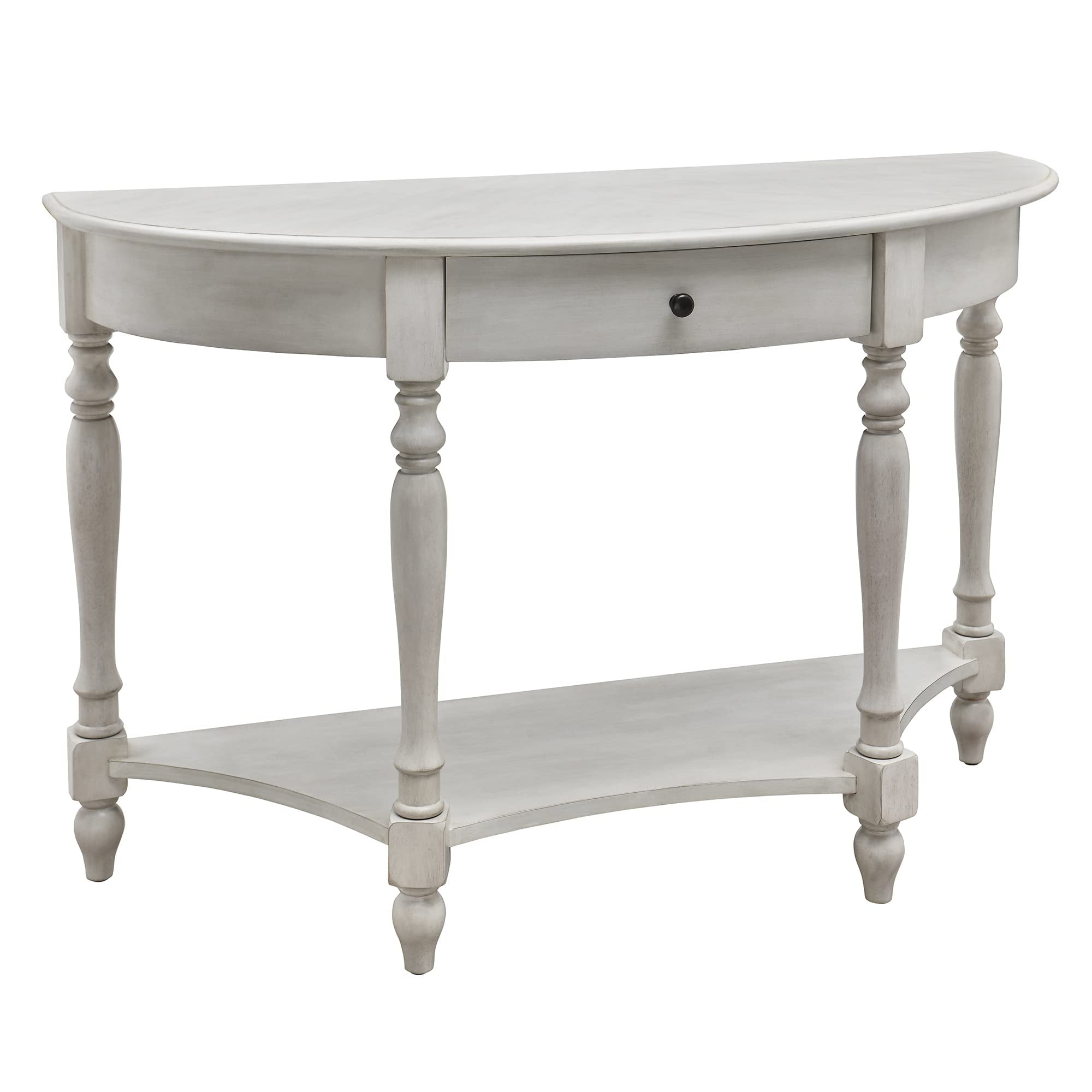 JESONVID Solid Wood Sofa Table with Drawer and Storage Shelf, 45.3 ...
