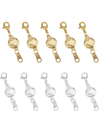 16pcs Gold and Silver Magnetic Lobster Clasp, EEEkit 3 Styles Jewelry  Extenders, Jewelry Magnet Clasps Magnetic Locking Clasp Magnetic Clasps