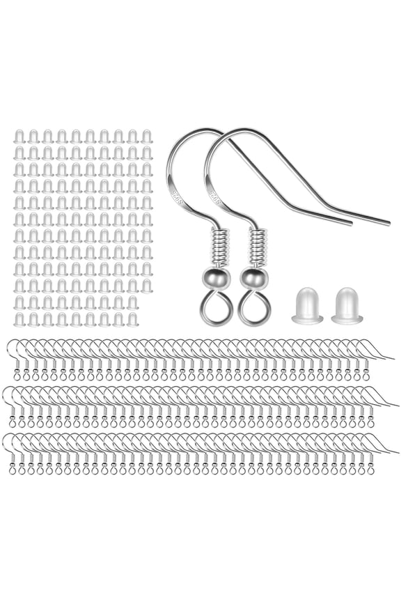 925 sterling silver earring hook 120pcs /60 pairs for DIY earring