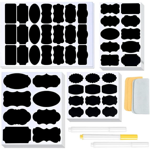 JESOT Chalkboard Labels, 234PCS Chalk Sticker Labels with 3 Pens and 2 Pieces of Towels