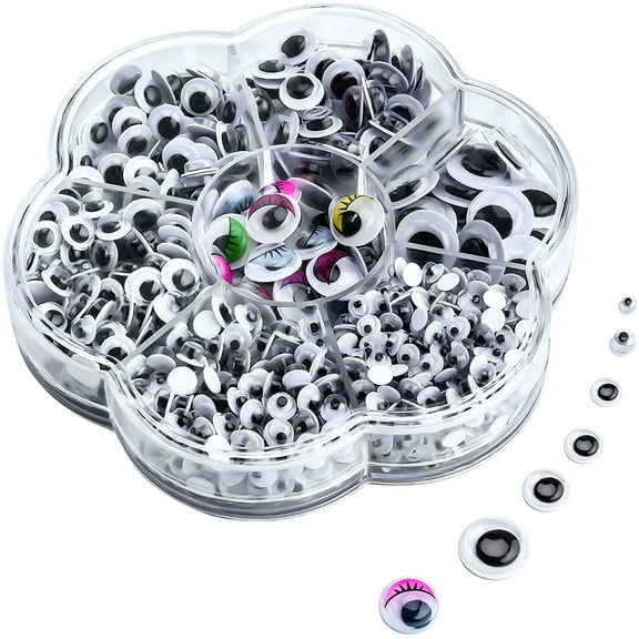 JESOT Googly Eyes for Crafts,Plastic, 700 PCS Craft Eyes with Seven Different Sizes ,Made of High Quality Plastic ,Perfect for DIY