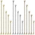 thumbnail image 1 of JESOT Necklace Extenders, 15 Pcs Stainless Steel Gold Silver Necklace Bracelet Anklet Extension Chains with Lobster Clasps and Closures for Jewelry Making, 1 of 7