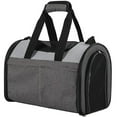 thumbnail image 1 of JESPET & GOOPAWS: Sport Airline Pet Carrier - Smoke Grey - 16", Dogs Cats Up To 10lbs, Soft-Sided Collapsible Kennel, Airline Approved, Travel Handbag, 1 of 9