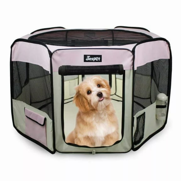JESPET Pet Dog Playpens 36", 45" & 61" Portable Soft Dog Exercise Pen Kennel with Carry Bag for Puppy Cats Kittens Rabbits, Indoor/Outdoor Use