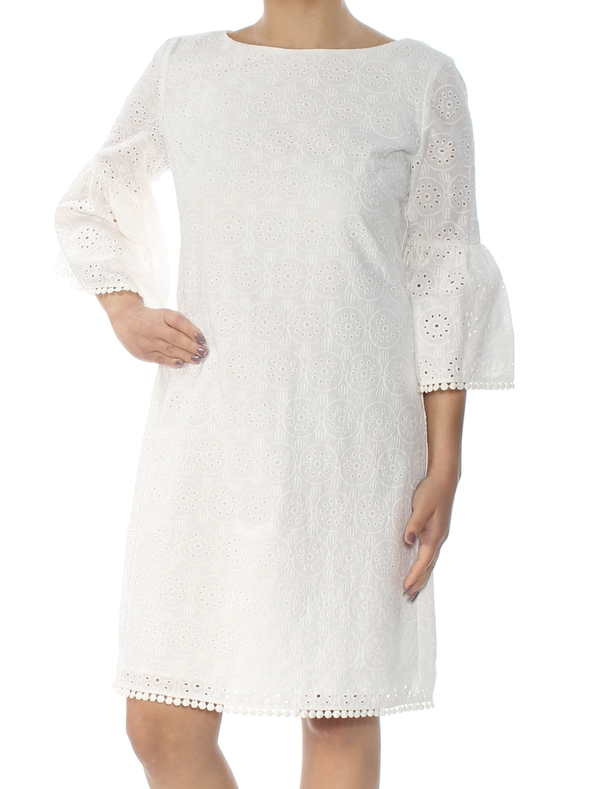 white christmas dresses Sugarlips Mirada Eyelet Shift Dress – Embrace Jewellery main image 0