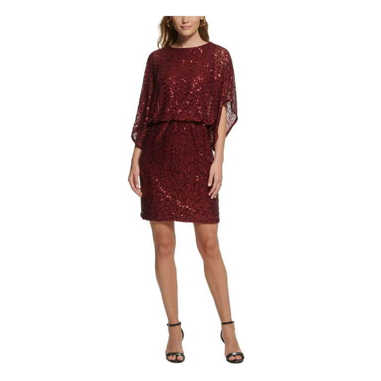 Jessica howard burgundy dress hotsell