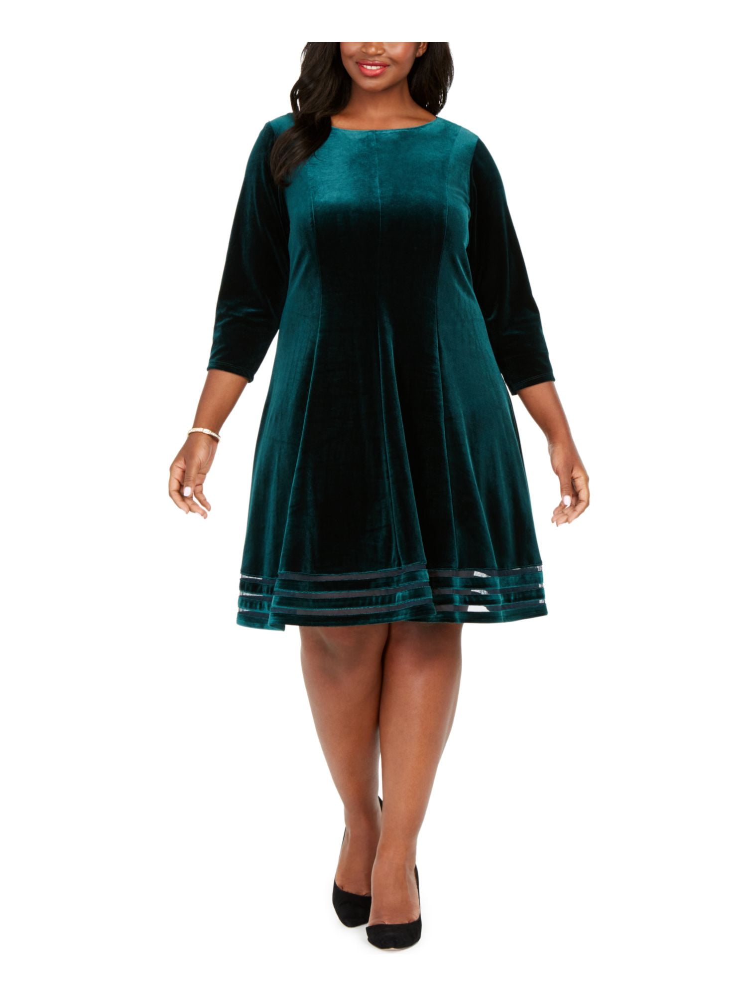 Sleeveless Dress With Sash Women's Plus Size Sleeveless Fit & Flare Dress - Layered Skirt With Tie Sash, Versatile Work To Dinner Dress Jessica Howard Sleeveless Dress With Sash Women's Plus Size Sleeveless Fit & Flare Dress - Layered Skirt With Tie Sash, Versatile Work To Dinner Dress Jessica Howard