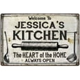 thumbnail image 1 of JESSICA'S Kitchen Farmhouse Sign 12 x 18 Matte Finish Metal 112180033029, 1 of 1