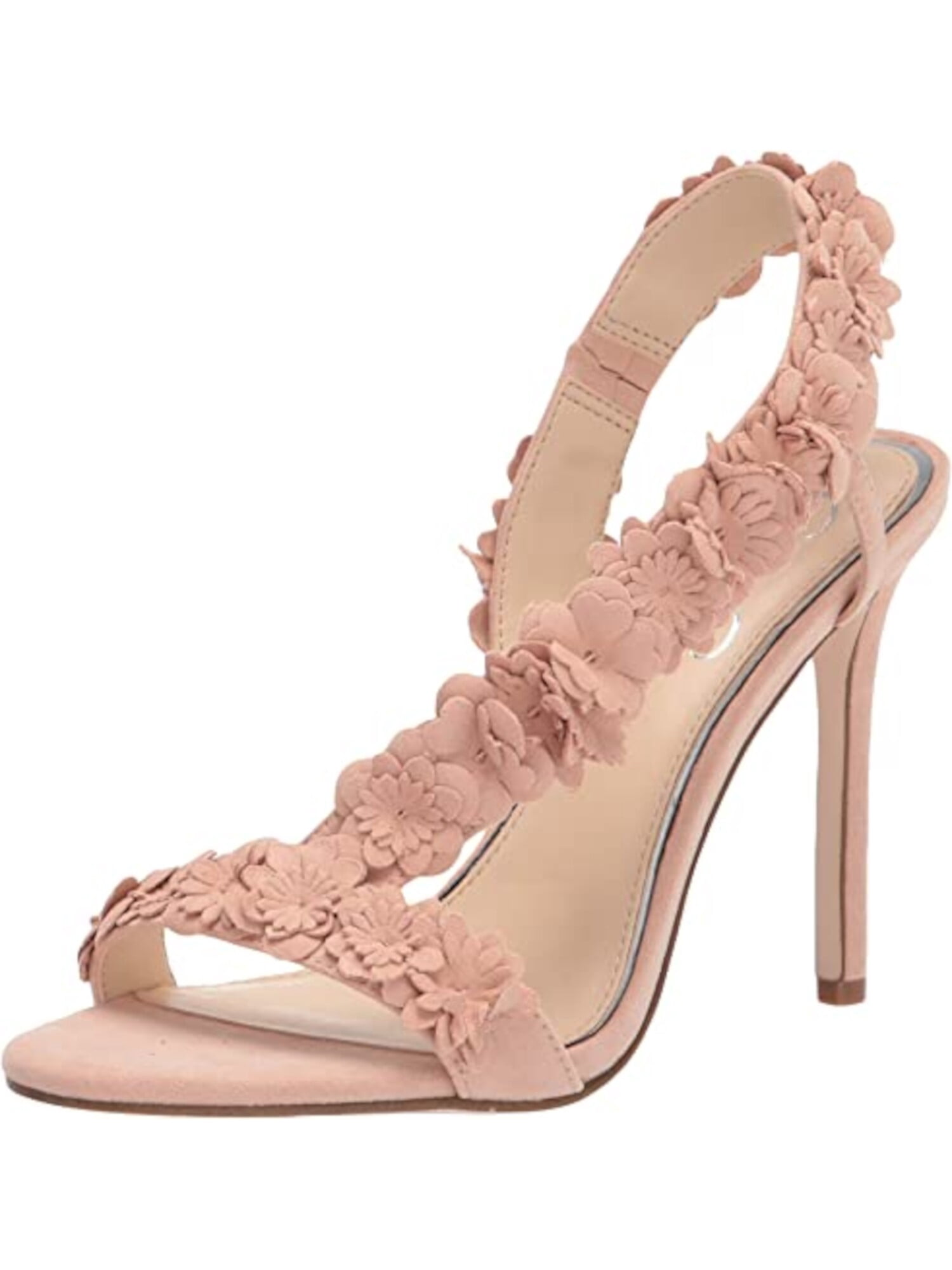 ALICE+OLIVIA Womens Pink Floral Padded Embroidered Dina Pointed Toe Stiletto Slip On Pumps Shoes main image 1