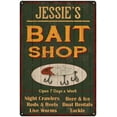 thumbnail image 1 of JESSIE'S Green Bait Shop Man Cave Wall Decor Gift 12x18 Metal 112180027238, 1 of 1