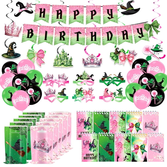 JESTAR Spooky Princess and Witch Party Decoration Kits 58 Pcs