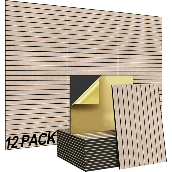 JESTOP 16" x 12" x 0.4" Acoustic Panels With Self-Adhesive (Set of 12)