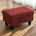 thumbnail image 1 of JESTOP 28.5" Ottoman with Storage, Fabric Ottoman Foot Rest Stool, Rectangle Upholstered Footstool, Storage Bench, 1 of 7