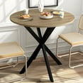 thumbnail image 1 of JESTOP 31.5" Small Round Dining Table, Kitchen Dinner Table, Industrial Mid Century Modern Dining Room Desk for Kitchen, Apartment, Parlor, 1 of 8