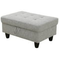 thumbnail image 1 of "JESTOP Fabric Hinged Storage Ottoman Bench, Rectangle Upholstered Footstool, 34""", 1 of 7