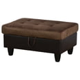 thumbnail image 1 of "JESTOP Fabric Storage Ottoman, Rectangle Upholstered Footstool, 34""", 1 of 10
