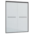 thumbnail image 1 of JESTOP 44-48"W or 56-60"W x 72"H Double Sliding Shower Door, Semi-frameless Bypass Bathroom Sliding Door with 1/4" (6mm) Tempered Glass for Walk-in Shower, Reversible Installation, 1 of 10