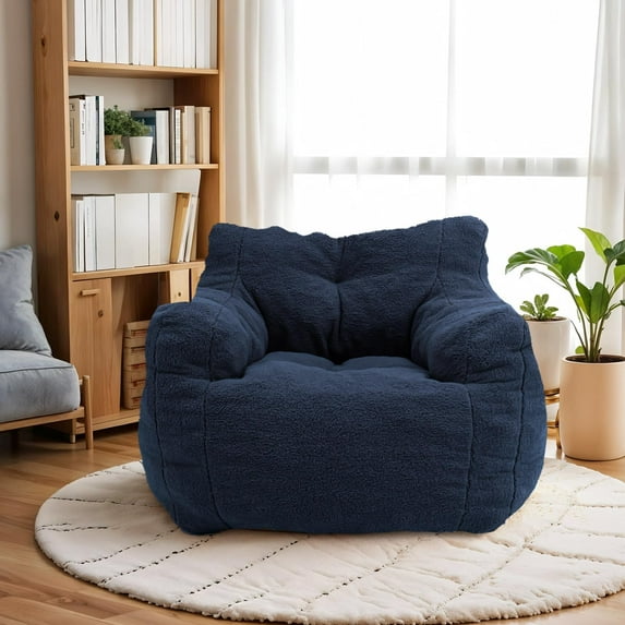 JESTOP Bean Bag Chairs, Tufted Soft Stuffed with Filler, Fluffy and Lazy Sofa, Cozy Chair for Bedroom Living Room Dorm Apartment