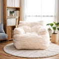 thumbnail image 1 of JESTOP Bean Bag Chairs, Tufted Soft Stuffed with Filler, Fluffy and Lazy Sofa, Cozy Chair for Bedroom Living Room Dorm Apartment, 1 of 6