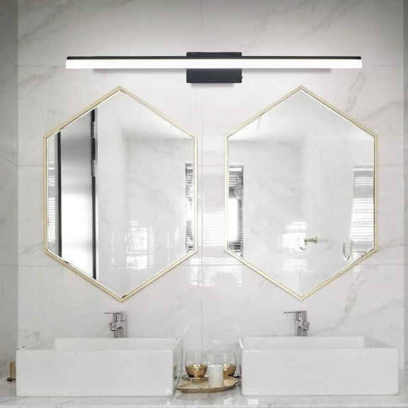 JESTOP Dimmable Modern LED Bathroom Vanity Light Bar Over Mirror Bath Wall Fixture 180° Adjustable Angle
