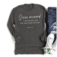 thumbnail image 1 of JESUS ANSWERED Graphic Long Sleeve T-Shirt, 1 of 10