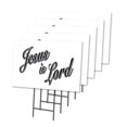 thumbnail image 1 of JESUS IS LORD 5 Pack Of 12" x 16" Yard Sign & Stake | Advertise Your Business | Stake Included Image On Front Only | Made in The USA, 1 of 3