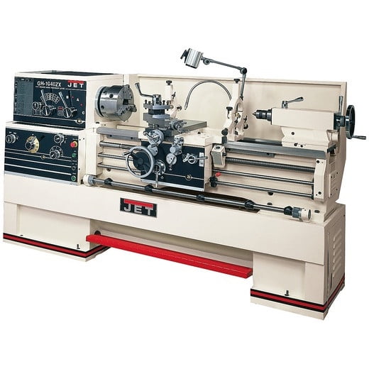 Jet Gear Head 16 X 40 Zx Lathe With Taper Attachment Installed