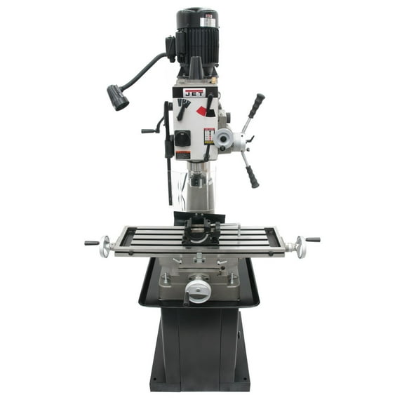 JET 351147 JMD-40GHPF Geared Head Mill Drill with Power Downfeed, Newall DP500 2-Axis DRO and X-Powerfeed