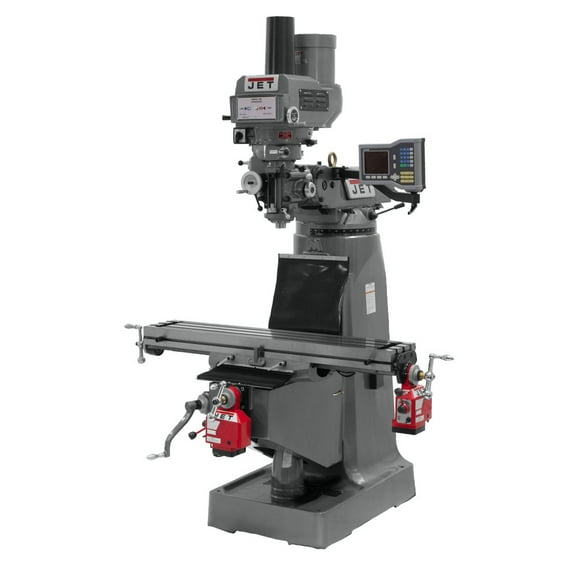 JET 690422 115/230V Variable Speed Milling Machine with ACU-RITE VUE DRO, X/Y-Axis Powerfeeds and Power Draw Bar