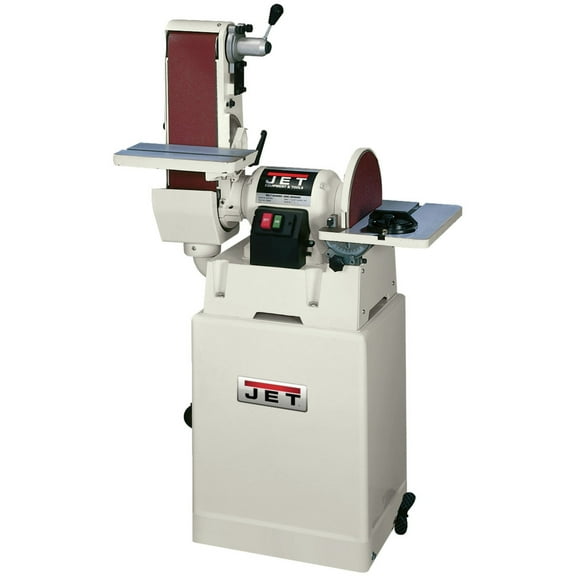 JET 708598K 6 in. x 48 in. Belt / 12 in. Disc Combination Sander w/ Closed Stand