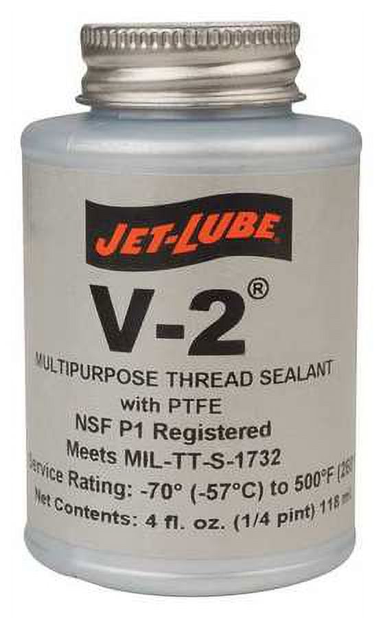 JETLUBE 35555 Thread Sealant with PTFE, 1/4 pt., Ivory