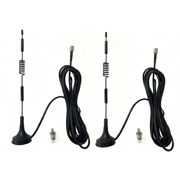 JETO 2 Pack 7dBi Magnetic 4G LTE 5G Antennas, 3m RG174 Cable SMA TS9 Connector for Cellular Hotspot IoT Router