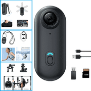 JETO 4K Mini Body Camera 32GB, Wearable Magnetic Clip, 150  Wide Angle POV, WiFi App Live View, Waterproof Case, Helmet/Bike Mount, Action Camera for Travel Cycling Motorcycle Vlog