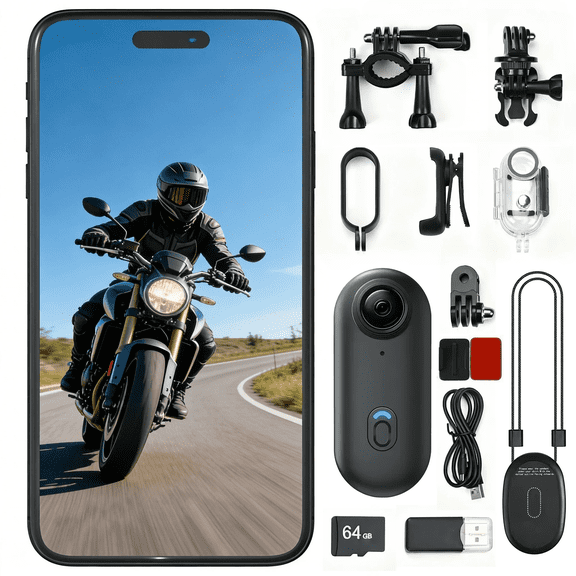 JETO 4K Mini Body Camera 32GB, Wearable Magnetic Clip-On Camera, 150 Wide Angle POV, WiFi App Live View, Waterproof Case, Helmet/Bike Mount, Action Camera for Travel Cycling Motorcycle Vlog