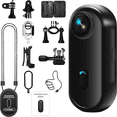 thumbnail image 1 of JETO 4K Mini Body Camera 64GB, Wearable Magnetic Clip-On Camera, 150° Wide Angle POV, WiFi App Live View, Waterproof Case, Helmet/Bike Mount, Action Camera for Travel Cycling Motorcycle Vlog, 1 of 10