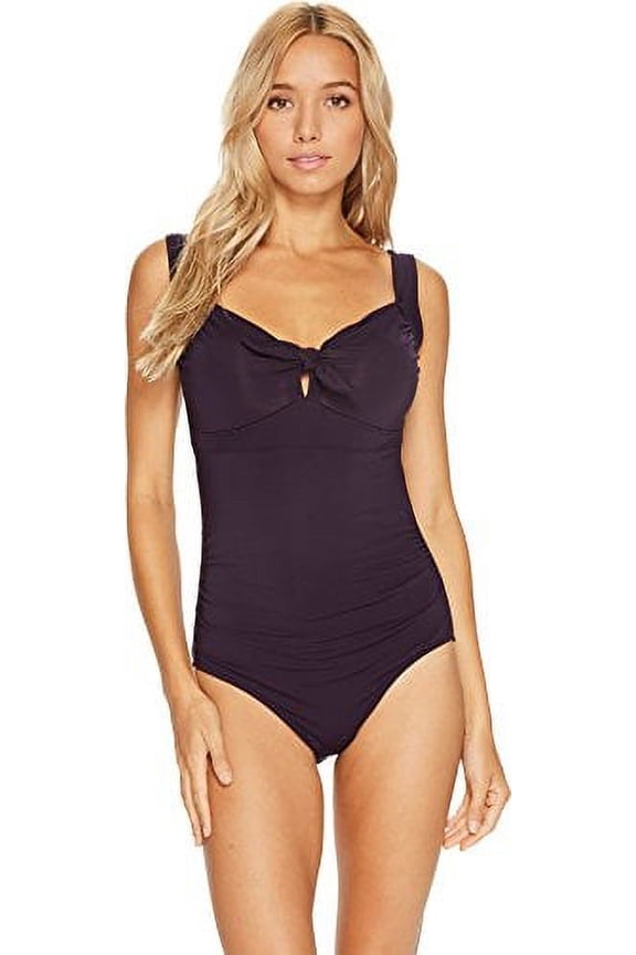 SWIMWEAR AUSTRALIA Jetset DD-E Cup Tie Front One-Piece Phantom 10