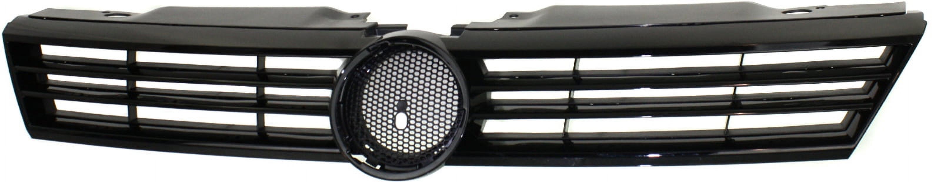 JETTA 1114 GRILLE, Black Shell and Insert, (Exc. GLI/Hybrid Model