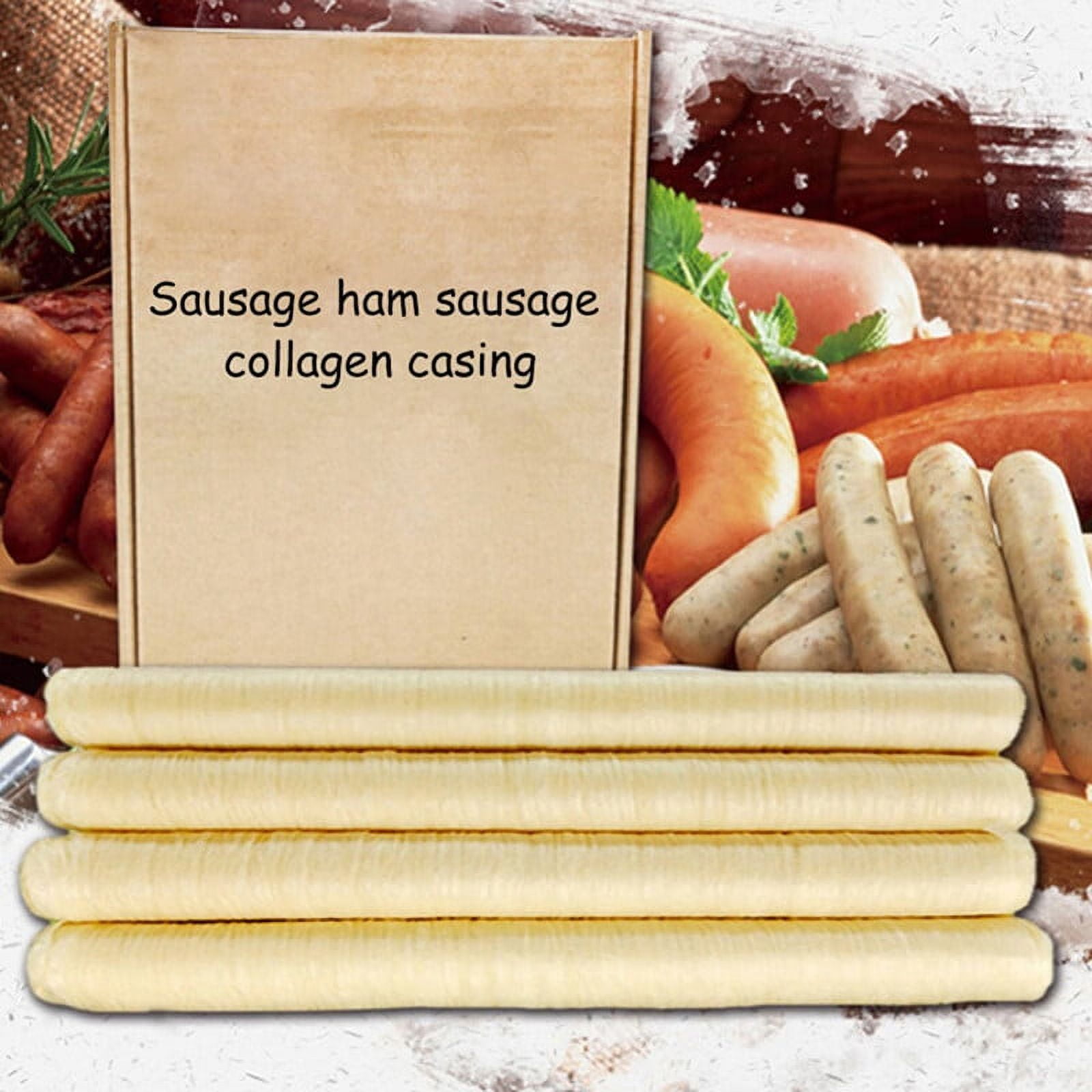JETTINGBUY 18mm Edible Sausage Casings skins Packaging Pork Intestine Sausage Tubes Casing