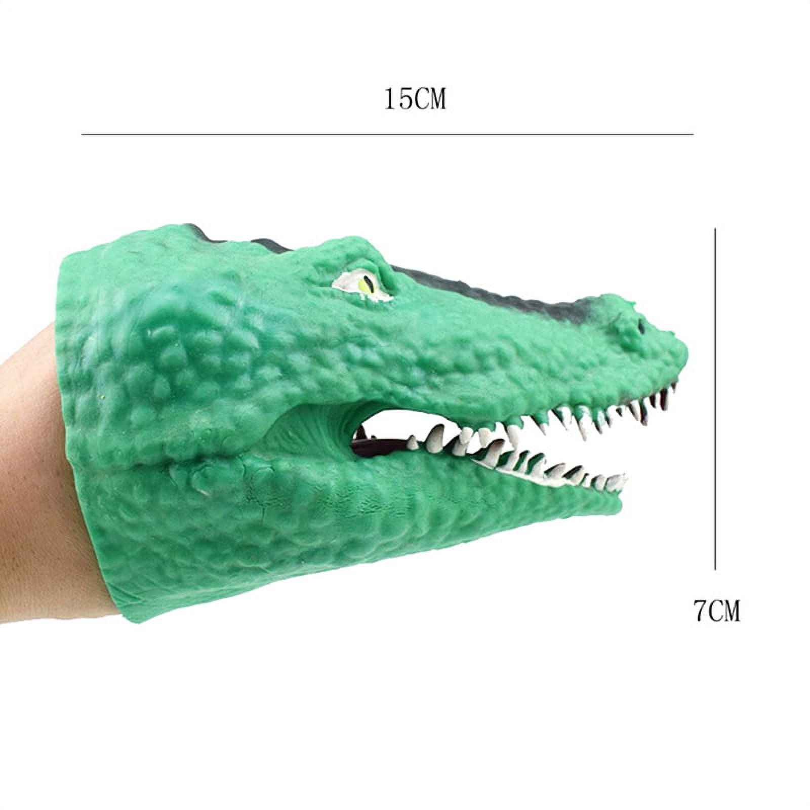 HollyHOME Hand Puppets Crocodile Plush Animal Zoo Alligator Puppets 14  Inches