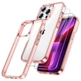 thumbnail image 1 of JETech 2 in 1 Case for iPhone 13 Pro Max 6.7-Inch, with 2-Pack Screen Protector, Full Coverage Tempered Glass Film, Shockproof Clear Back Bumper Phone Cover, Anti-Scratch (Rose Gold), 1 of 7