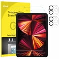 thumbnail image 1 of JETech 2-Pack Screen Protector for iPad Air 4 10.9-Inch, iPad Pro 11-Inch All Models, Face ID Compatible, Tempered Glass Film, 1 of 5