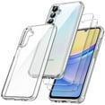 thumbnail image 1 of JETech 3 in 1 Case for Samsung Galaxy A15 5G / 4G 6.5-Inch, with 2-Pack Screen Protector, Tempered Glass Film, Shockproof Bumper Phone Protective Cover Clear Back (Clear), 1 of 6